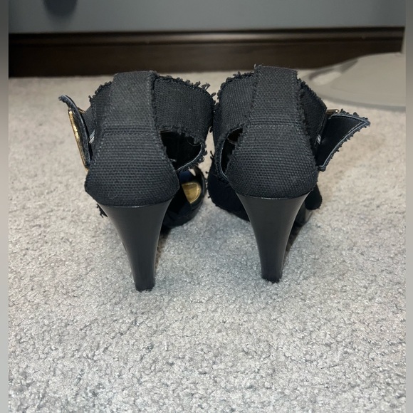 J. Crew Size 8 Women’s Agnyss Platform Sandal Elastic Fabric Open Toe Heel - Picture 8 of 14